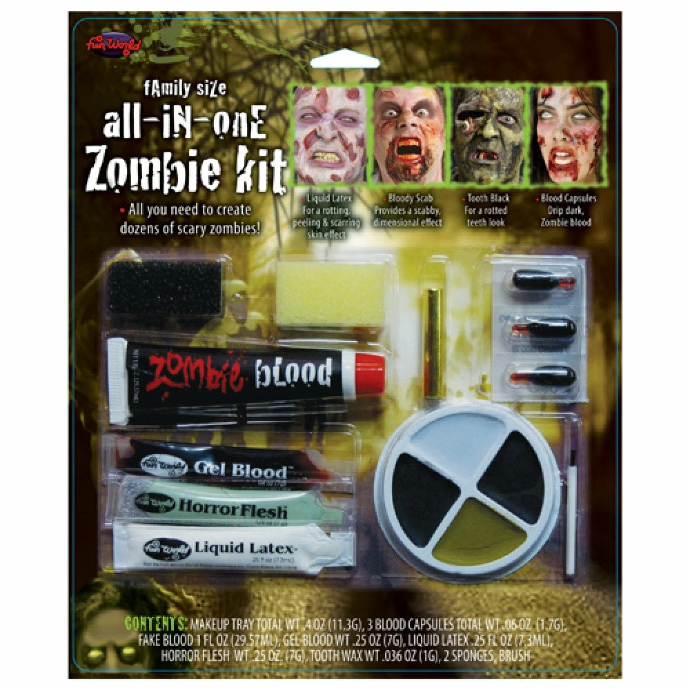 Wicked Make Up Kits Funworld, Zombie Family Kit