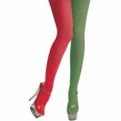 Wicked Red & Green Elf Tights (Female)
