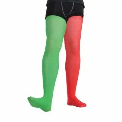 Wicked Red & Green Elf Tights (Male)