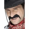 Smiffys Cowboy Tash, Black