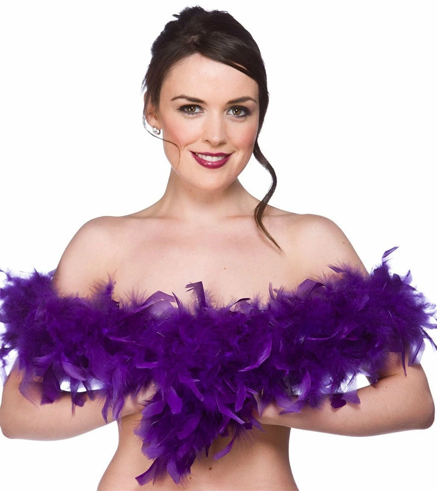 Wicked Boas, Fans & Parasols Boa, Feathered, Purple 60g