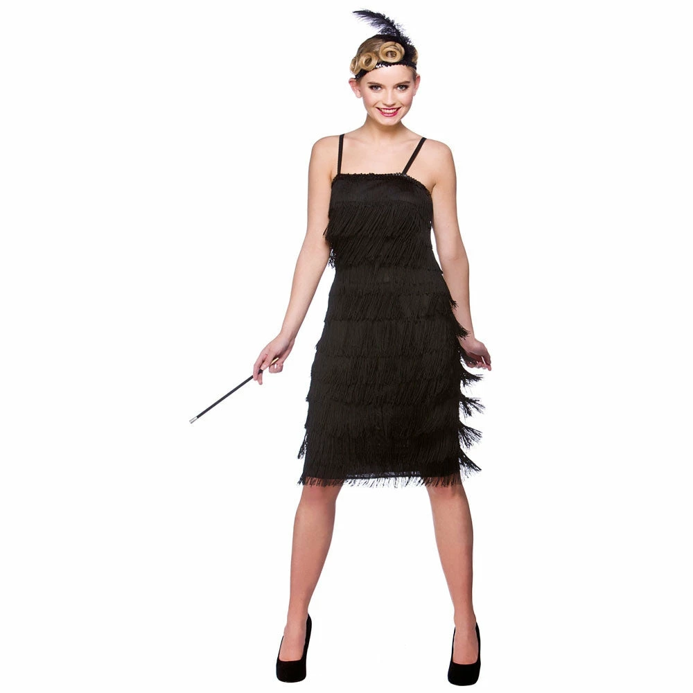 Wicked Female Costumes Jazzy Flapper Black