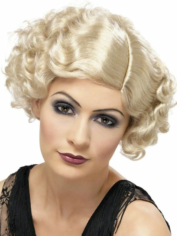 Smiffys 20's Flapper Wig, Blonde Womens