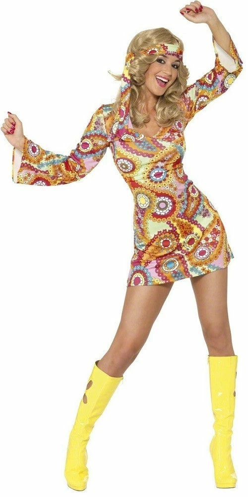Smiffys Female Costumes 1960's Hippy Costume