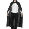 Smiffys Capes Cape, Hooded Black