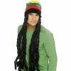 Smiffys Rasta Hat, Wig