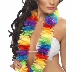 Smiffys Hawaiian Large Rainbow Lei