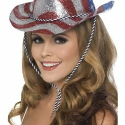 Smiffys Glitter Cowboy Hat, USA
