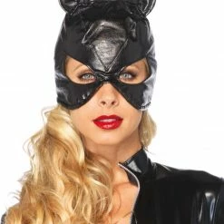 Leg Avenue Cat Mask, Faux Leather Animal Masks Eye Masks