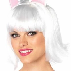 Leg Avenue Kitty Kat Bob, White Womens