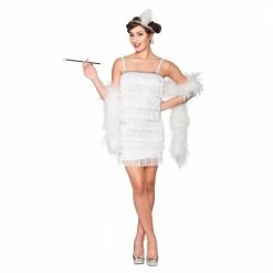 Wicked Female Costumes Showtime Flapper - White
