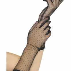 Smiffys Black Lace Gloves