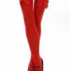 Leg Avenue Nylon Thigh Highs, Red Hoisery