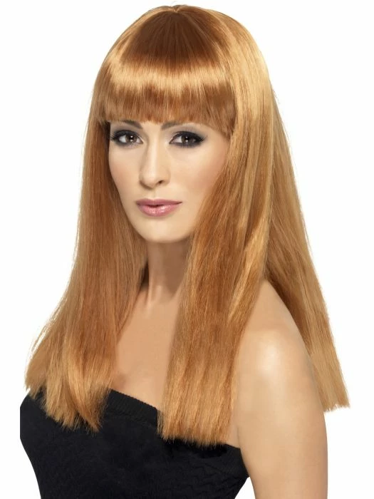 Smiffys Glamourama Wig, Auburn Womens