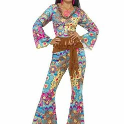 Smiffys Female Costumes Hippy Flower Power