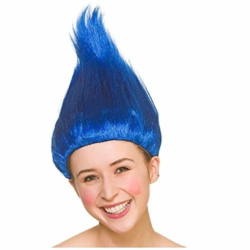 Wicked Troll Wig - Blue Cartoon, Film & TV