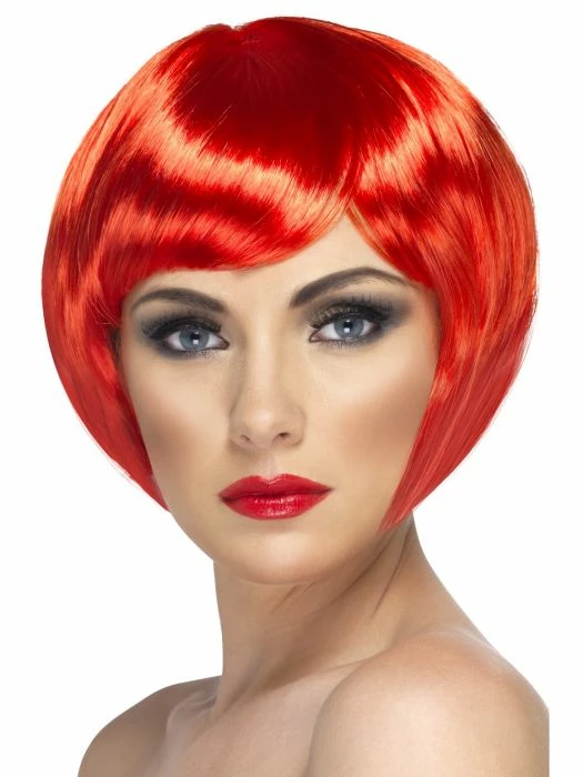 Smiffys Babe Wig, Red Womens