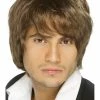 Smiffys 90's Boy Band Wig, Brown