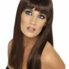 Smiffys Glamourama Wig, Brown Womens