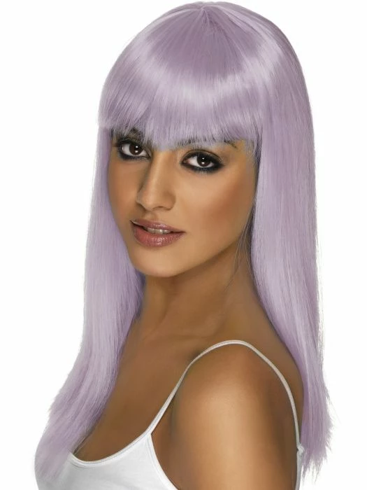 Smiffys Womens Glamourama Wig, Lilac