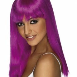 Smiffys Glamourama Wig, Neon Purple