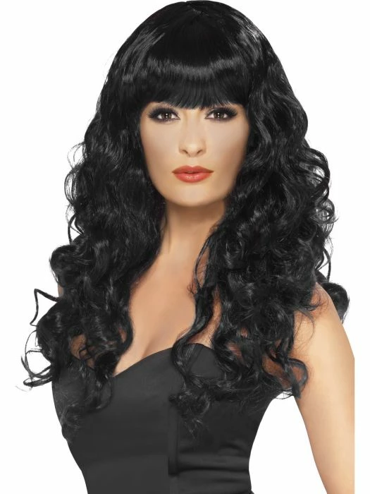 Smiffys Siren Wig, Black