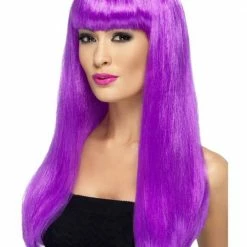 Smiffys Babelicious Wig, Purple Womens
