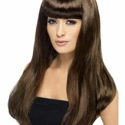 Smiffys Womens Babelicious Wig, Brown