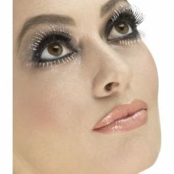 Smiffys Eyelashes, Top & Bottom Silver