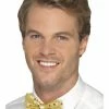 Smiffys Sequin Bow Tie, Gold Ties
