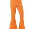 Smiffys 1960’s & 70’s 60's Flares, Orange