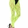 Smiffys 1980's & 90's 80's Lace Leggings Neon Green