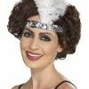 Smiffys 1920's & 30's Flapper Headband, Silver