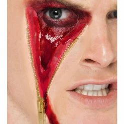 Smiffys Latex, Zip Face Scar Prosthetics & Wounds
