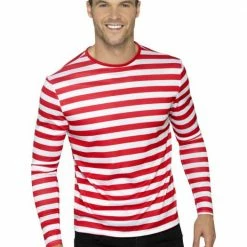 Smiffys Red & White T Shirt Where's Wally