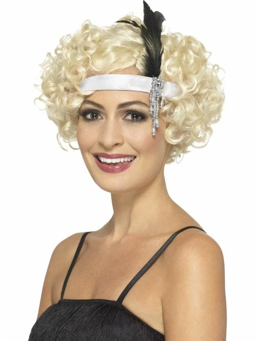 Smiffys 1920's & 30's Charleston Headband, White
