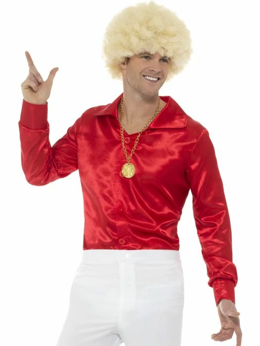 Smiffys 60's Shirt Red Male Costumes