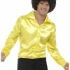 Smiffys 60's Shirt Yellow Male Costumes