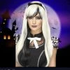 Smiffys Alice, Gothic Deluxe Wig Womens
