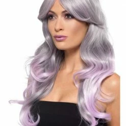 Smiffys Ombre Wig Grey-Pink