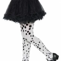 Smiffys Halloween Hosiery Childs, Dalmation Tights
