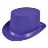 Bristol Satin Top Hat, Purple
