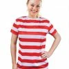 Bristol Teachers Costumes Striped Wally Top Ladies
