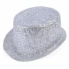 Bristol Glitter Top Hat, Silver