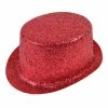 Bristol Glitter Top Hat, Red