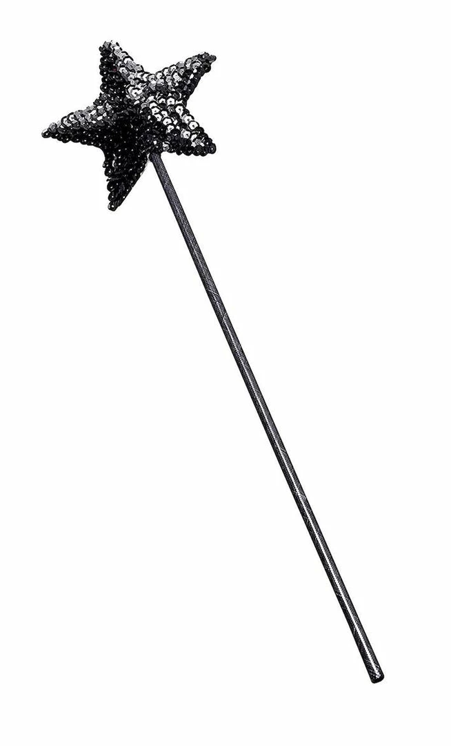 Bristol Fairies & Angels Sequin Wand, Black