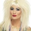Smiffys 80's Crimp Wig, Blonde Womens