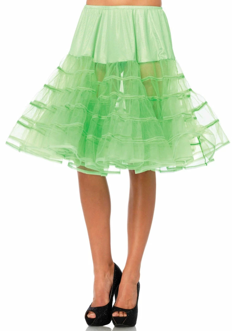Leg Avenue Knee Length Petticoat, Green Tu Tu's