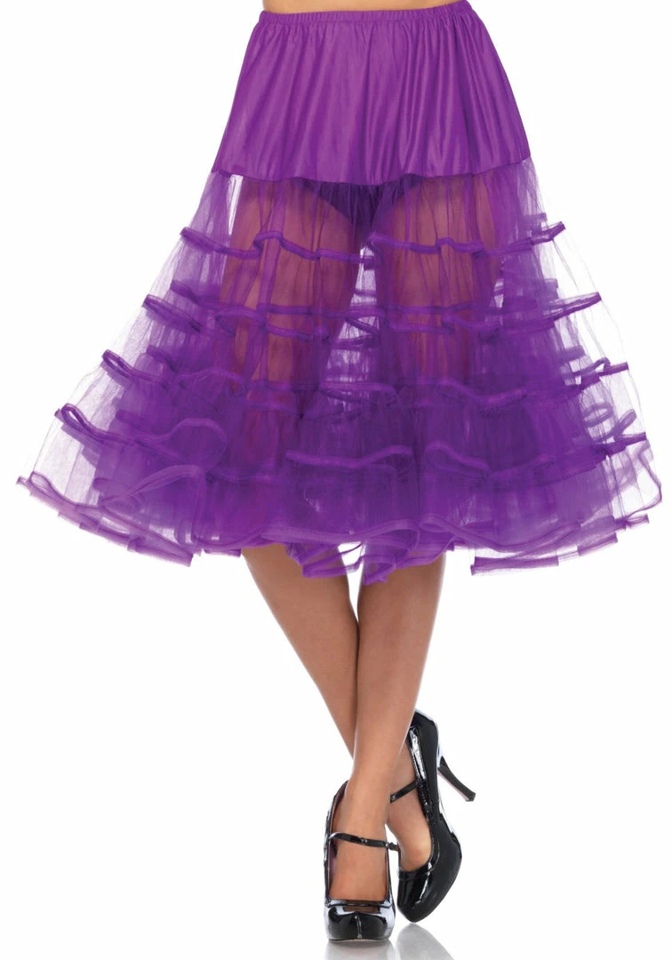 Leg Avenue Tu Tu's Knee Length Petticoat, Grape