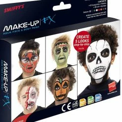 Smiffys Halloween Face Paint Palette Make Up Kits